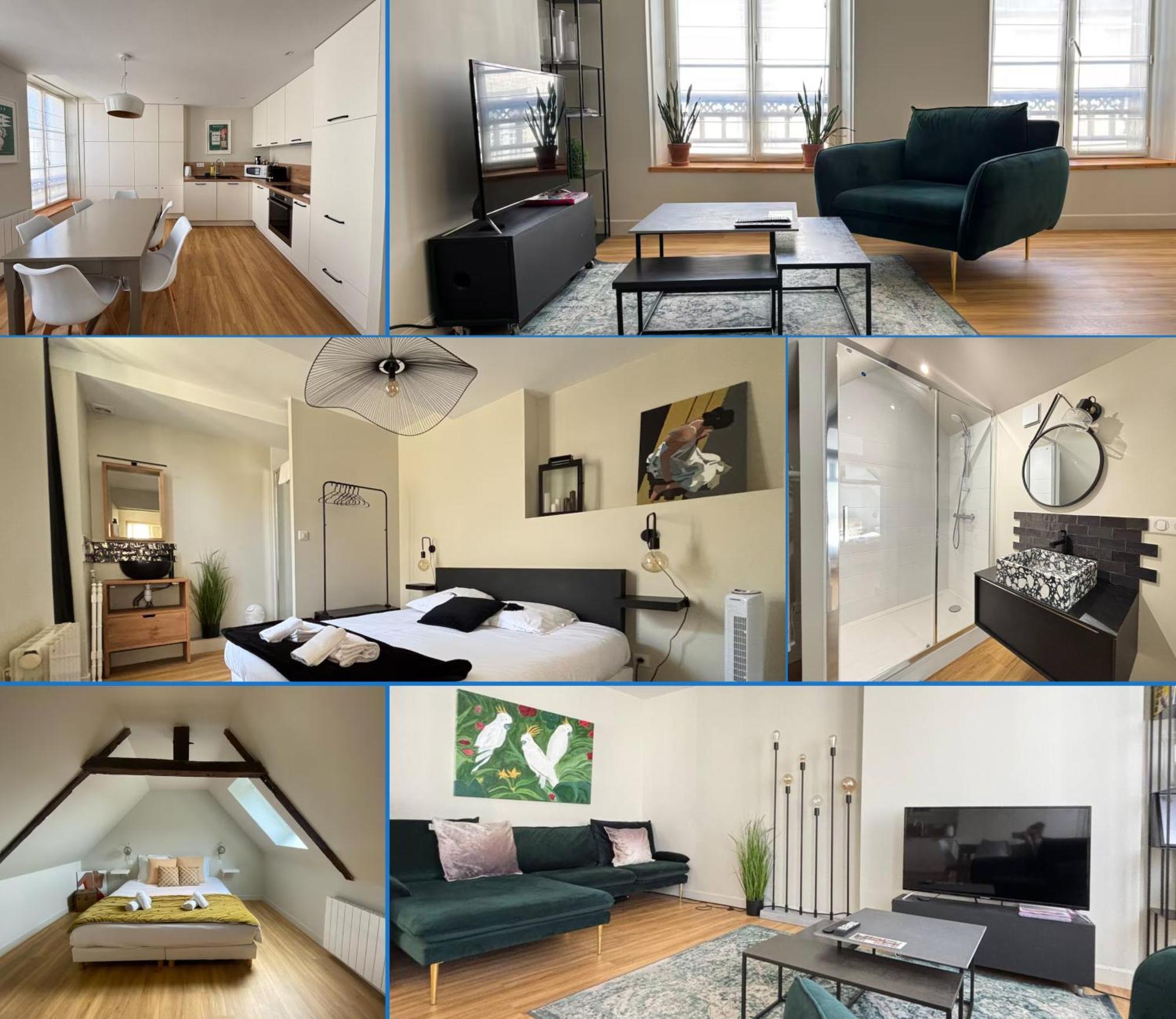Bajocasse Duplex Spacieux 3 Ch 2 Sdb Cosy Plein Centre Decoration Elegante Proche Plages Du Debarquement Apartment