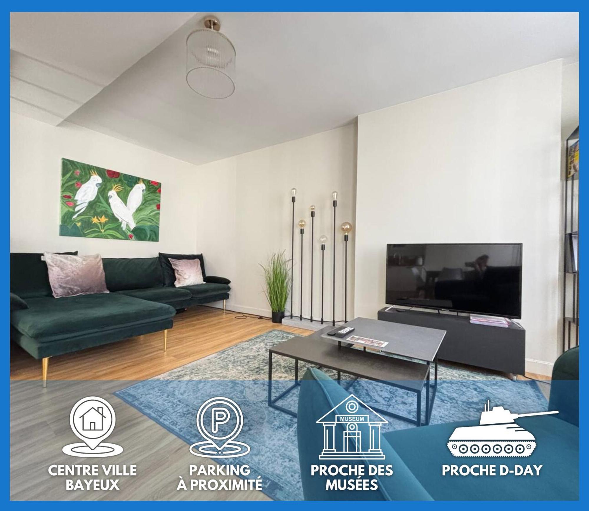 Bajocasse Duplex Spacieux 3 Ch 2 Sdb Cosy Plein Centre Decoration Elegante Proche Plages Du Debarquement * Bayeux